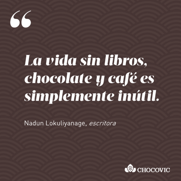 "La vida sin libros, chocolate y café es simplemente inútil", Nadun Lokuliyanage